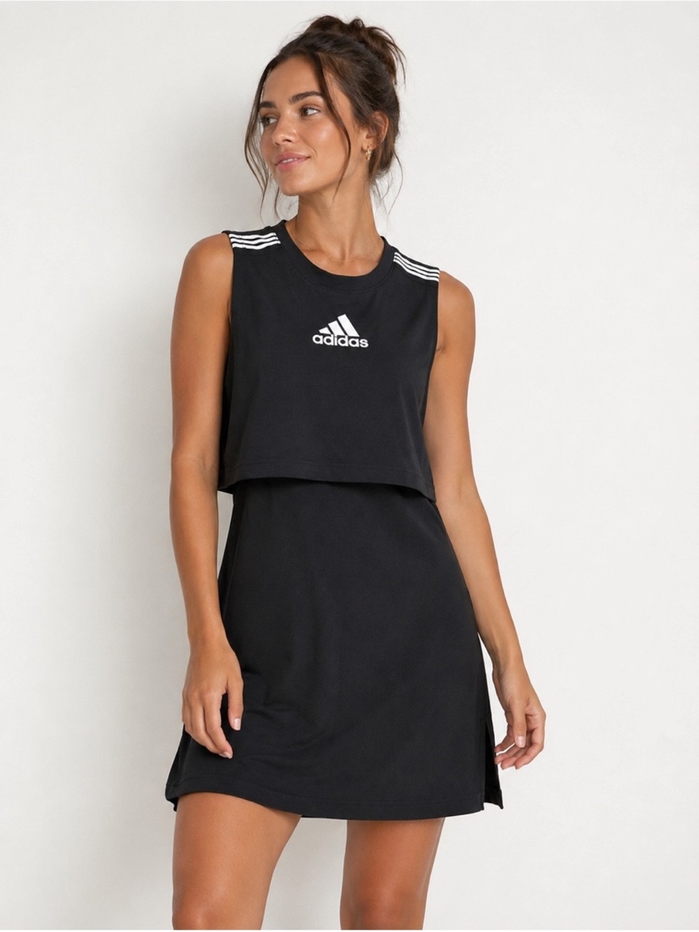 Adidas Game & Go Dress Sleeveless Stretchy Sporty Casual Travel Golf Tennis Prep